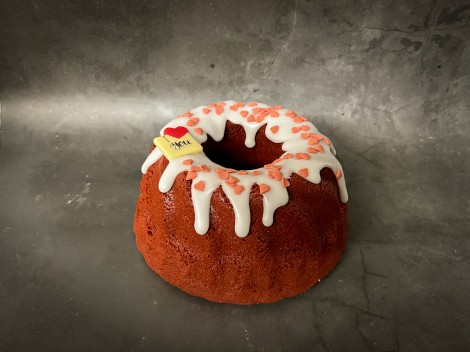 Red velvet cake tulband